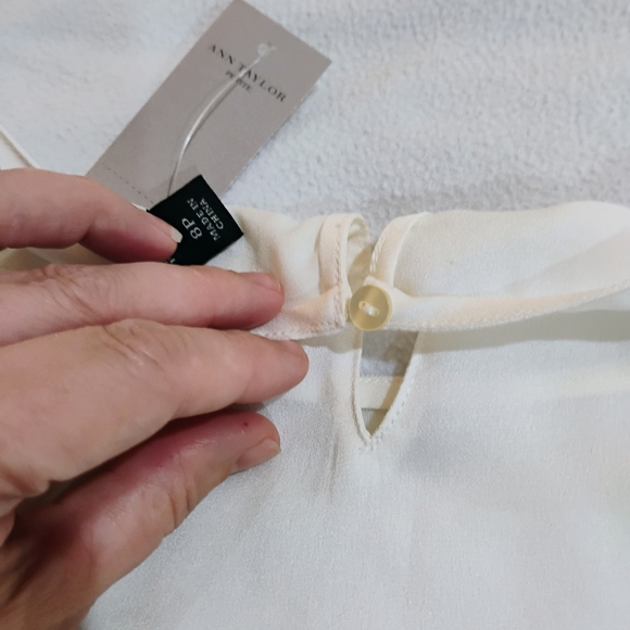 Ann Taylor Black and Cream Lace Tank Top - Picture 10 of 13